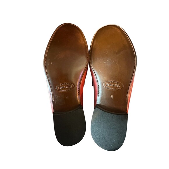 Mercanti Fiorentini Red Leather Men Size 11 M Horsebit Loafers Shoes Made Italy main image 11